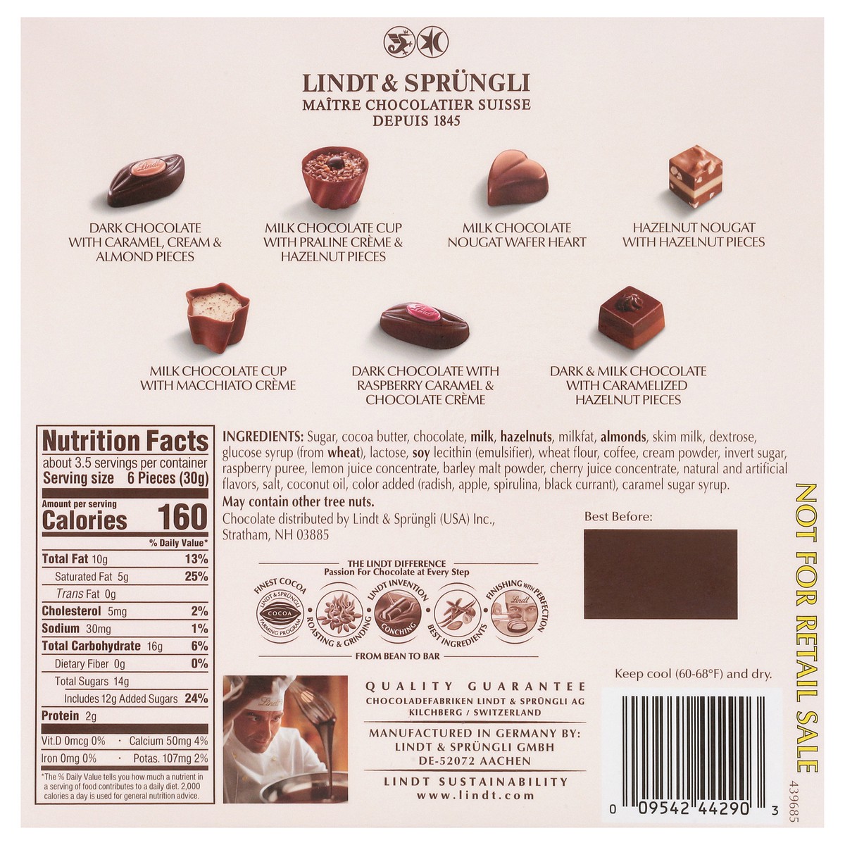 slide 6 of 9, Lindt Mini Pralines Assorted Exquisite Chocolates 20 ea, 3.4 oz