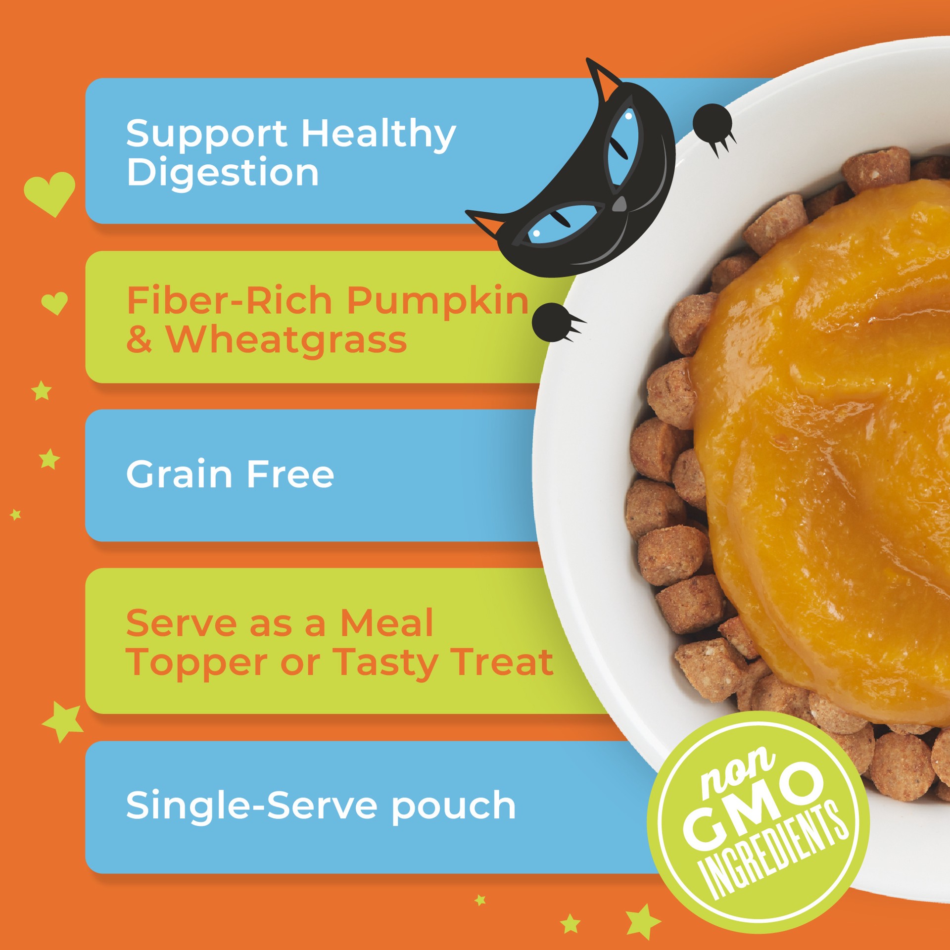 slide 5 of 6, Tiki Cat Topper Multipack, Tummy Topper, Pumpkin Recipe in Broth Cat Food, 1.5 oz., Count of 12, 1 ct