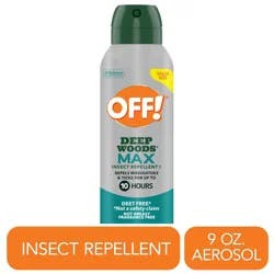Off! Deep Woods Max Mosquito & Tick Aerosol Spray With 20% Picaridin, 9 oz