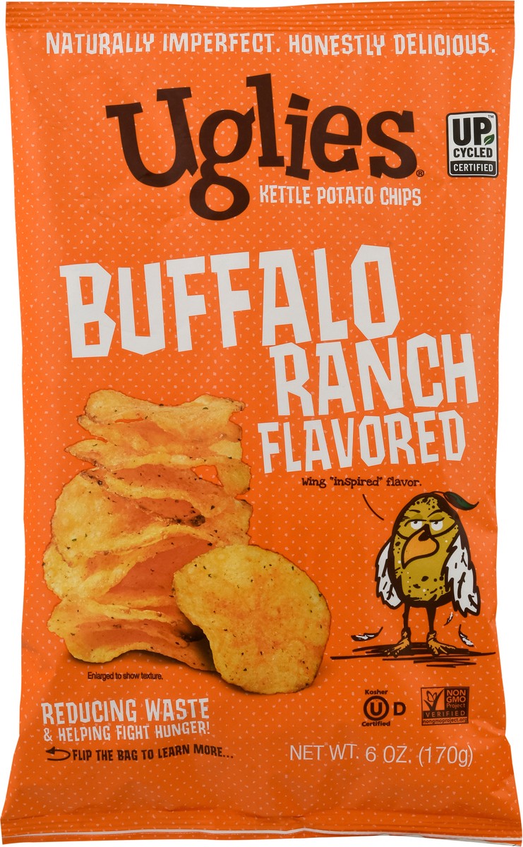 slide 5 of 13, Uglies Buffalo Ranch Flavored Kettle Potato Chips 6 oz, 6 oz