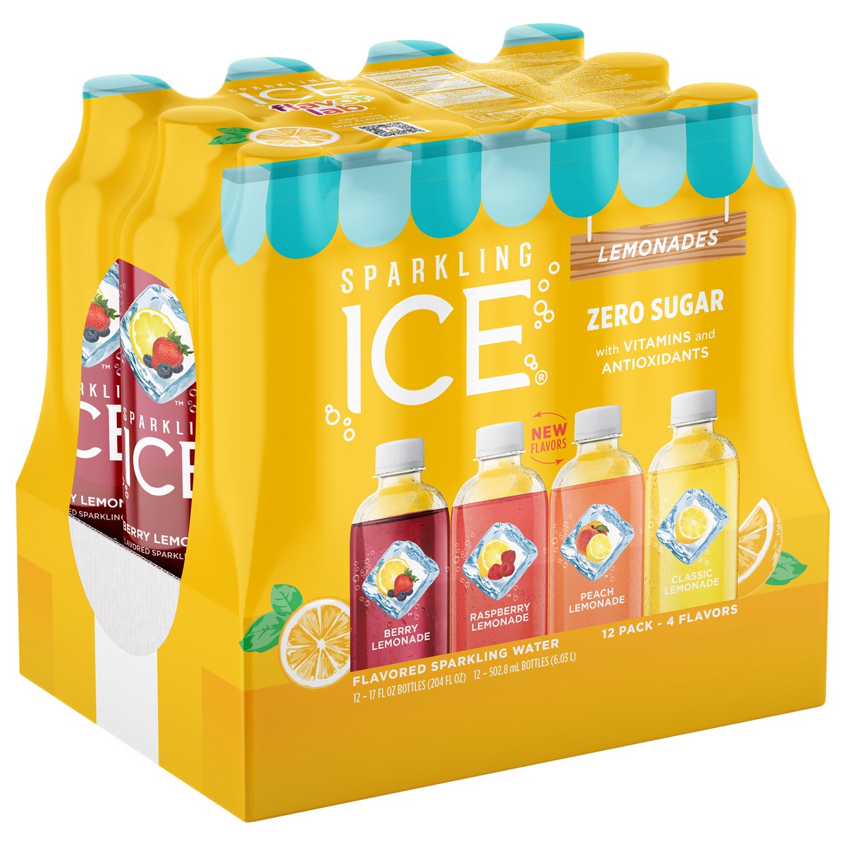 slide 6 of 6, Sparkling ICE Summer LTO Lemonade Variety Pack (Pack of 12), 12 ct; 17 fl oz