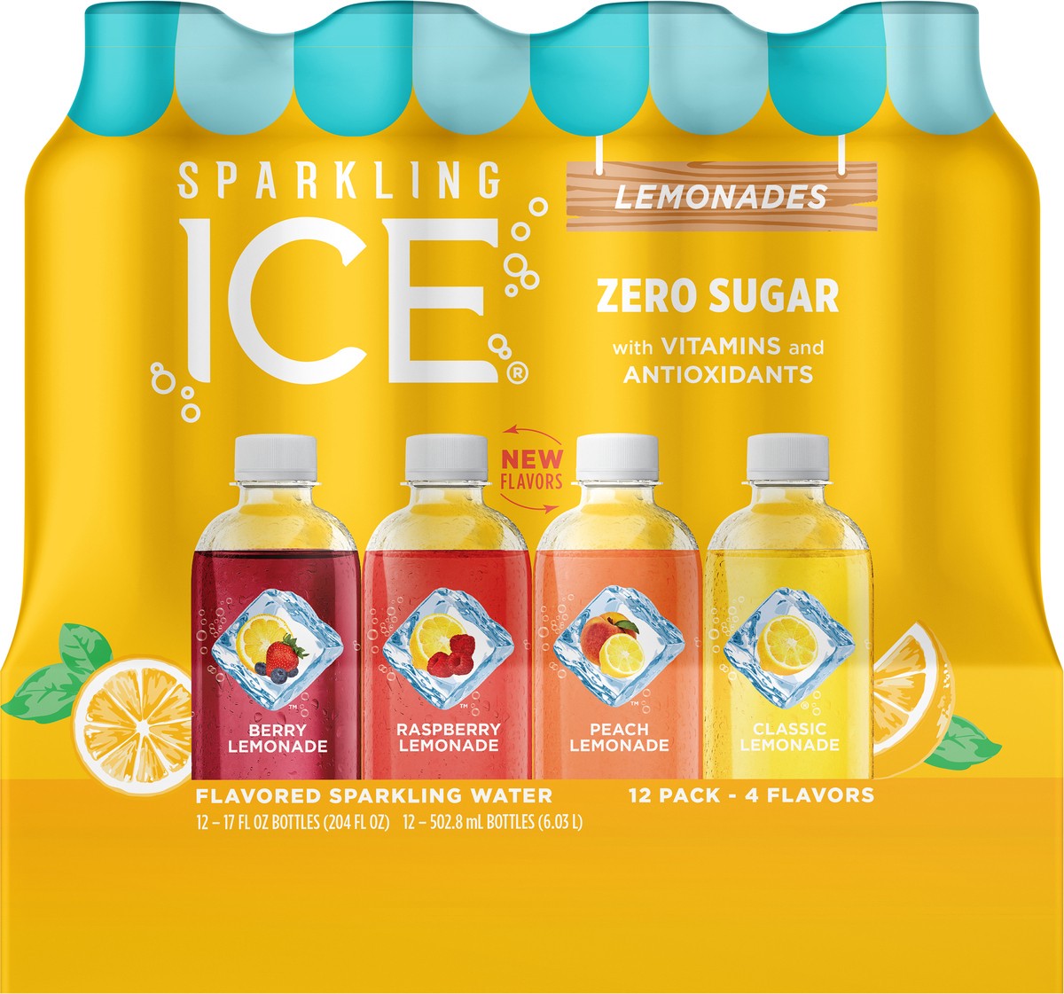 slide 5 of 6, Sparkling ICE Summer LTO Lemonade Variety Pack (Pack of 12), 12 ct; 17 fl oz