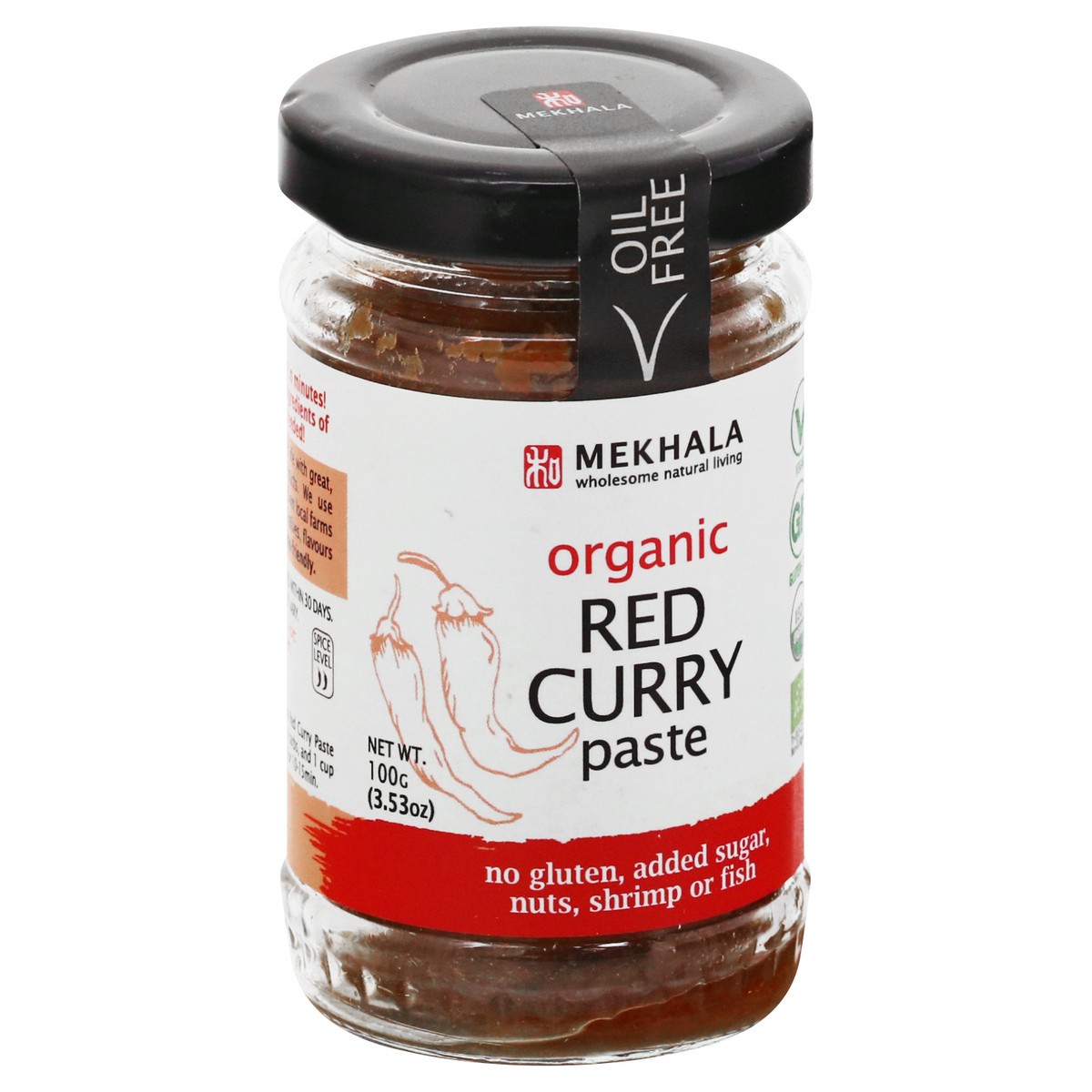 slide 4 of 9, Mekhala Organic Thai Red Curry Paste 3.53 oz, 3.53 oz