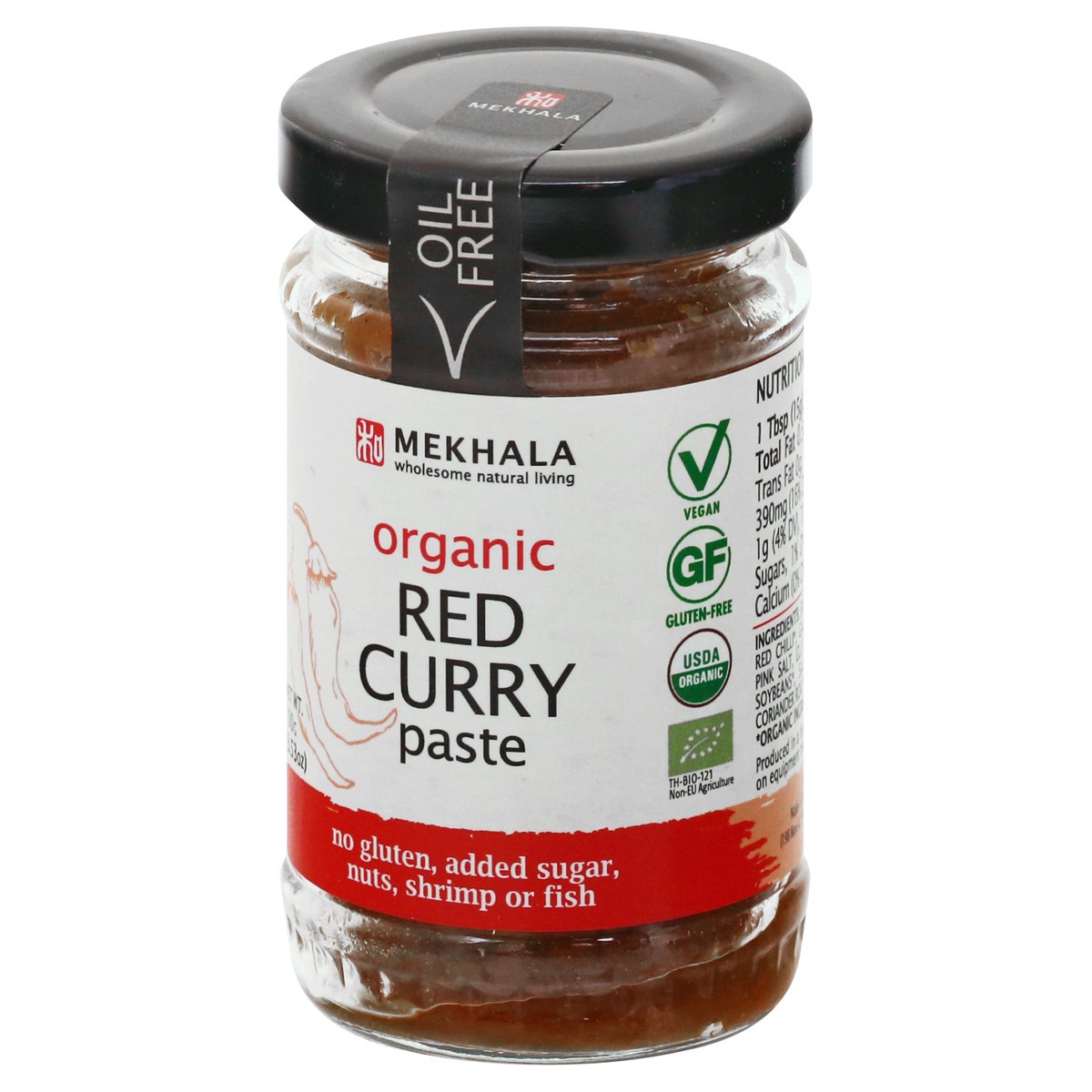 slide 7 of 9, Mekhala Organic Thai Red Curry Paste 3.53 oz, 3.53 oz
