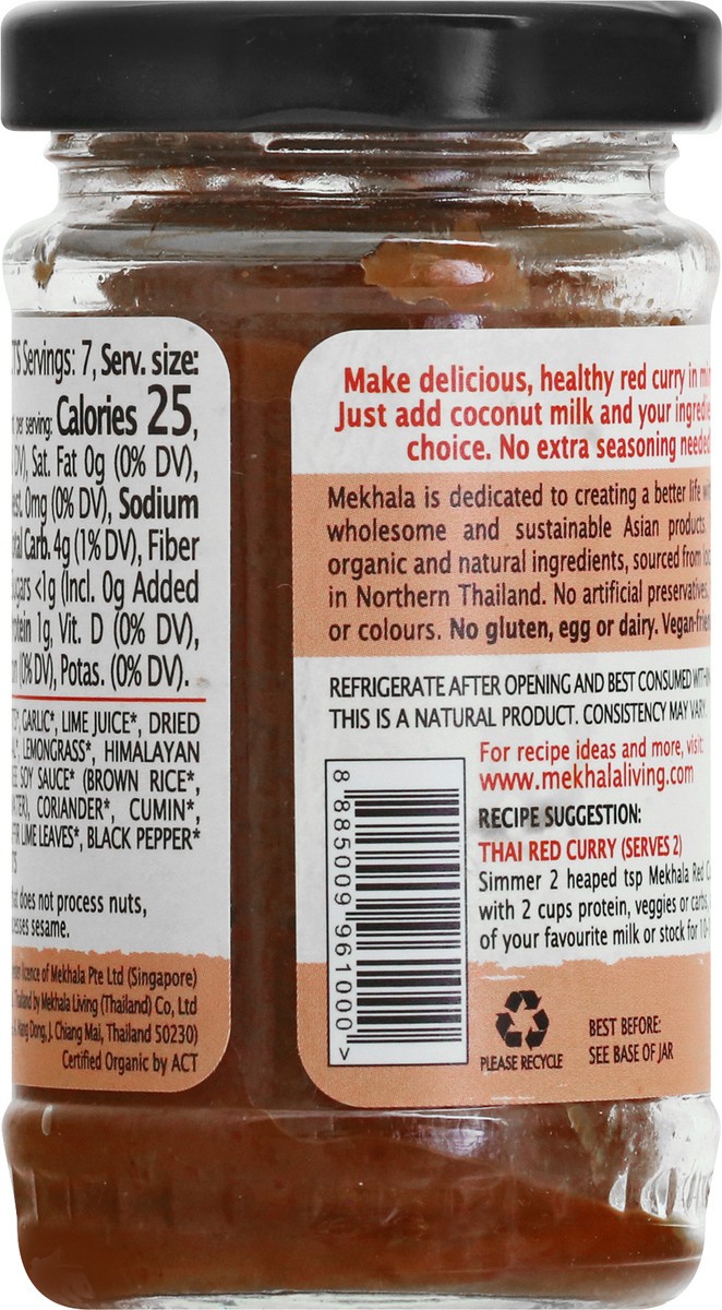 slide 5 of 9, Mekhala Organic Thai Red Curry Paste 3.53 oz, 3.53 oz