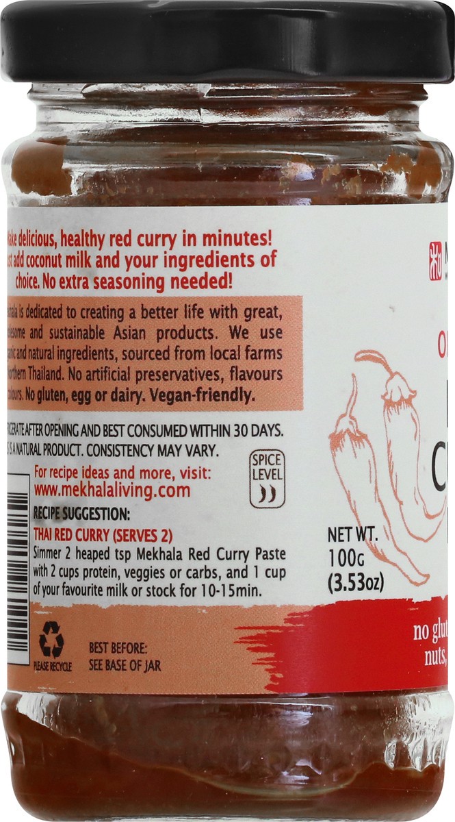 slide 8 of 9, Mekhala Organic Thai Red Curry Paste 3.53 oz, 3.53 oz