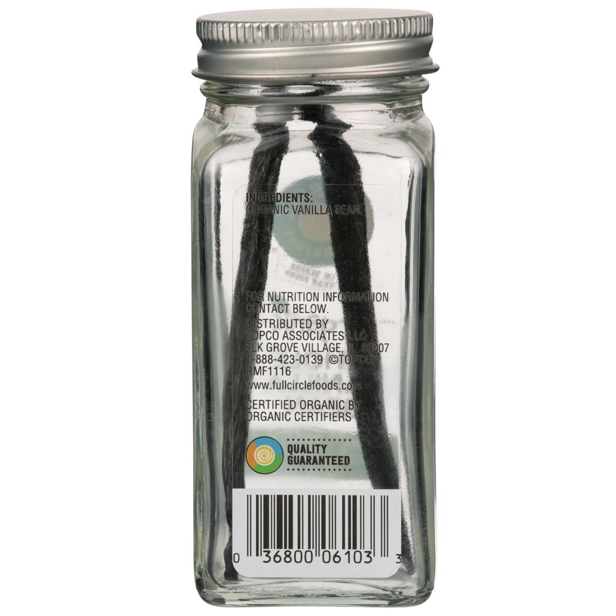 slide 9 of 9, Full Circle Market Organic Whole Vanilla Bean 1 ea, 0.05 oz