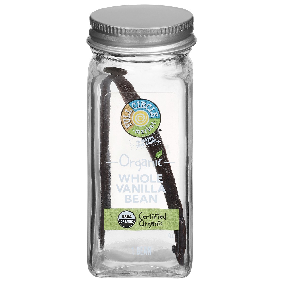 slide 1 of 9, Full Circle Market Organic Whole Vanilla Bean 1 ea, 0.05 oz