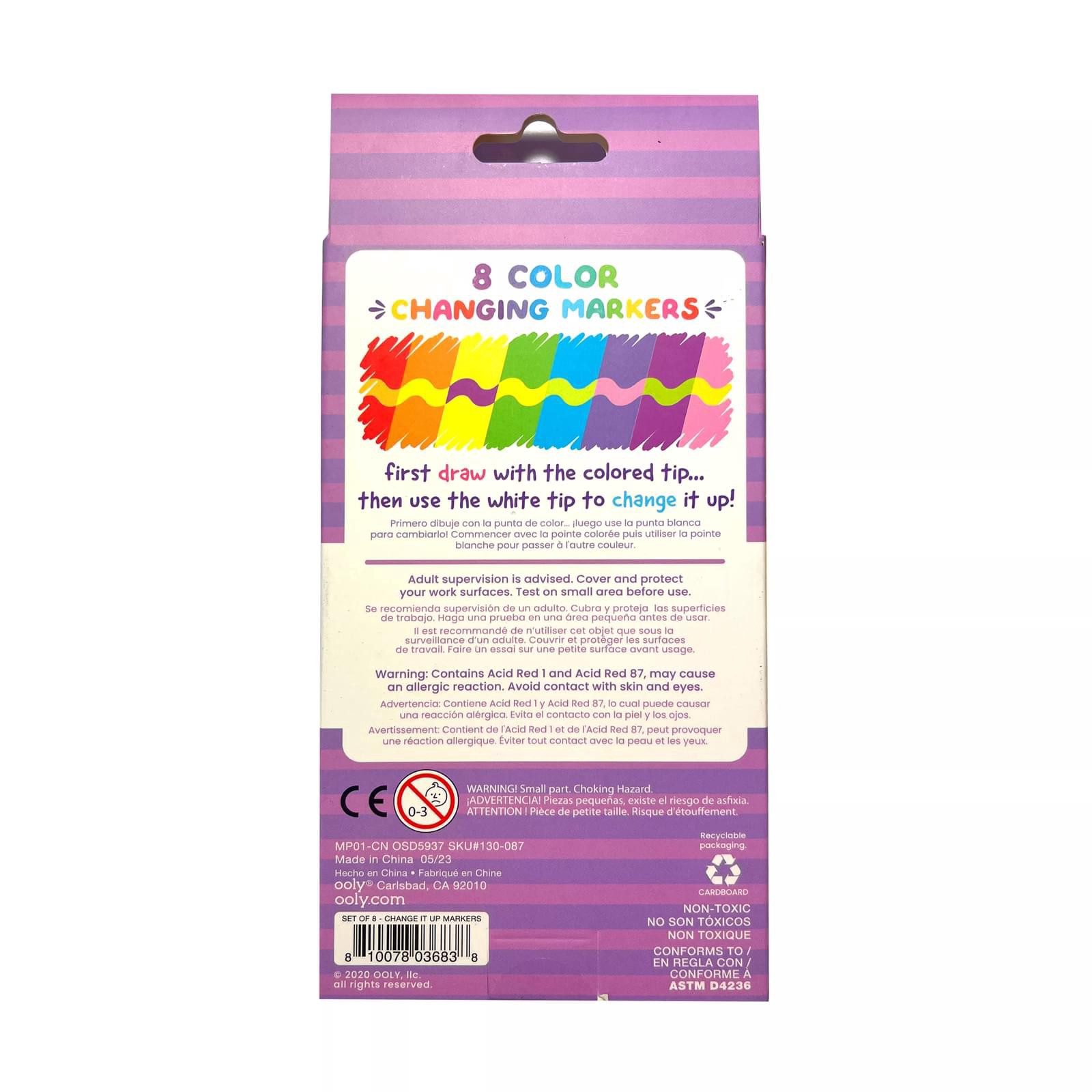 slide 3 of 4, Ooly Color Changing Markers, 8ct., 8 ct