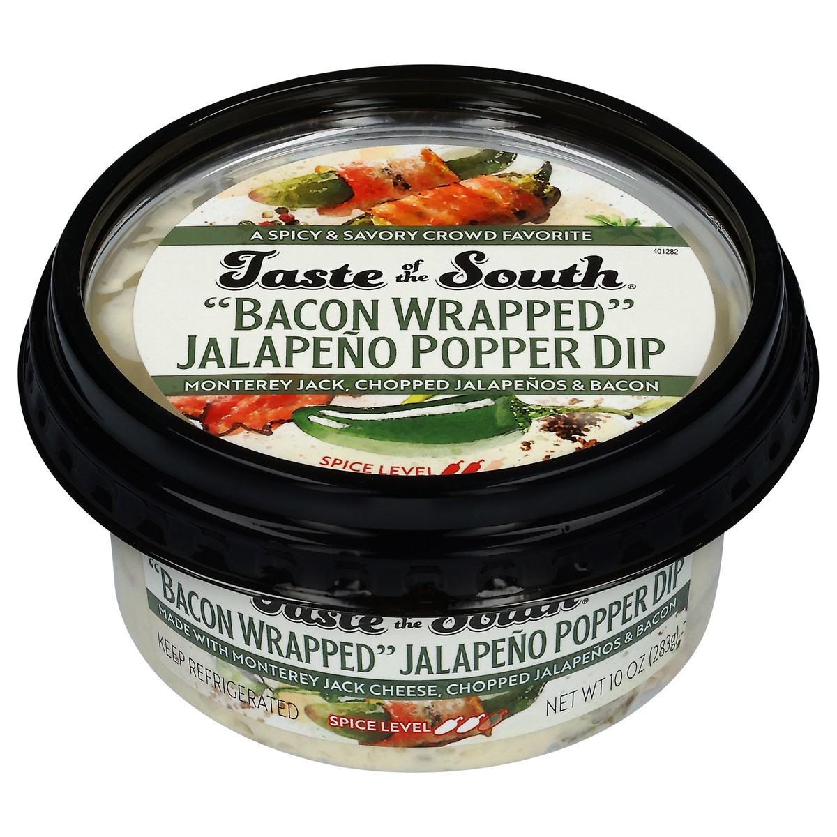 slide 1 of 14, Taste of the South Bacon Wrapped Jalapeno Popper Dip 10 oz, 10 oz