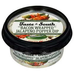 Taste of the South Bacon Wrapped Jalapeno Popper Dip 10 oz