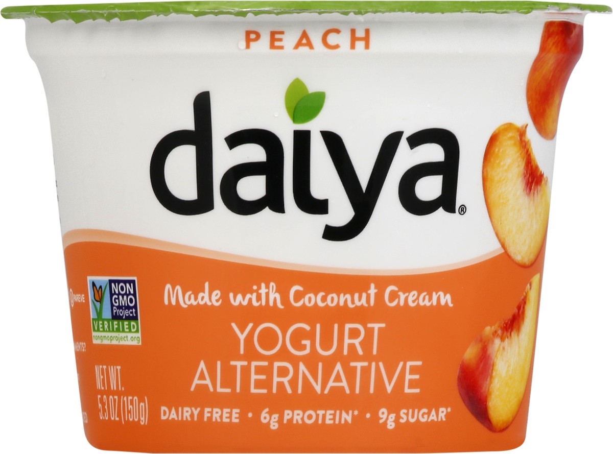 slide 7 of 8, Daiya Peach Greek Yogurt, 5.3 oz