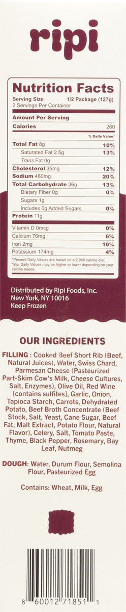 slide 11 of 14, Ripi Beef Short Rib Ravioli 9 oz, 9 oz