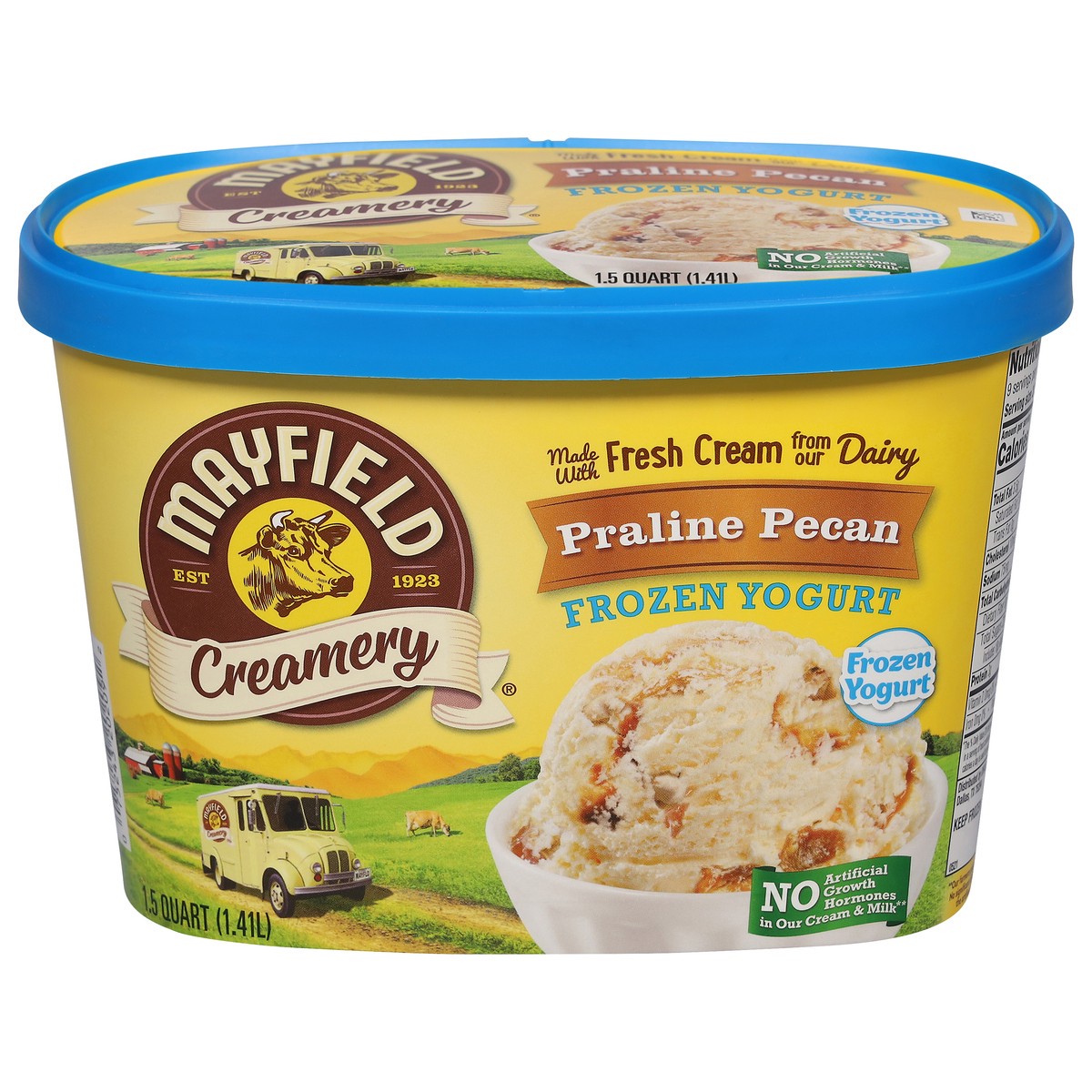 slide 1 of 4, Mayfield Creamery Praline Pecan Frozen Yogurt 1.5 qt, 1.5 qt