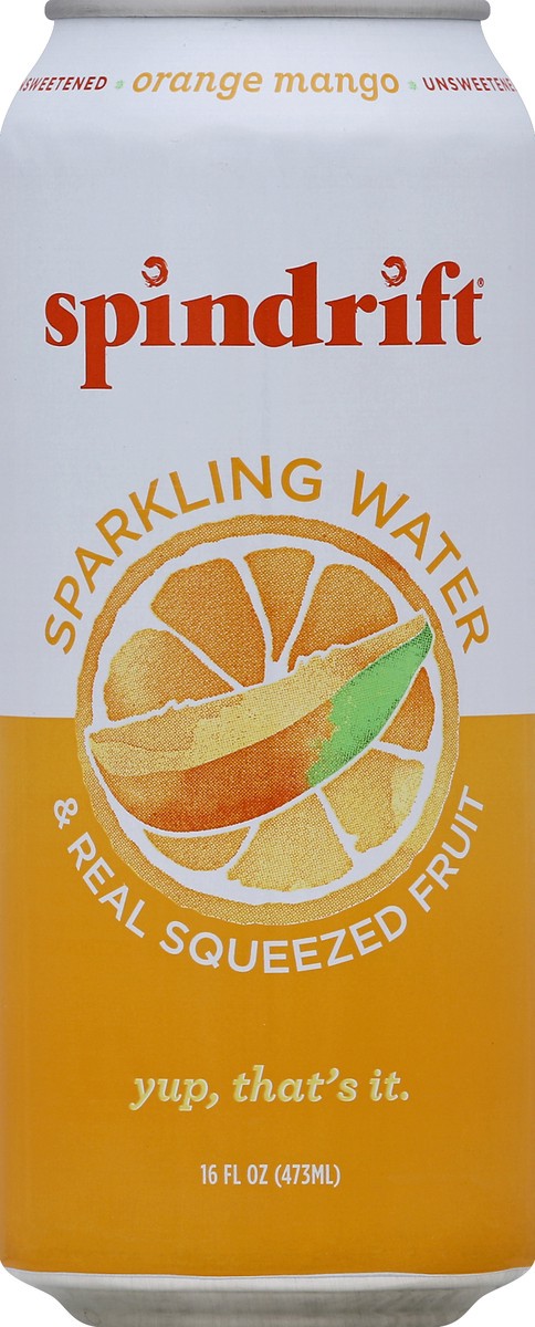 slide 4 of 4, Spindrift Orange Mango Sparkling Water, 16 fl oz