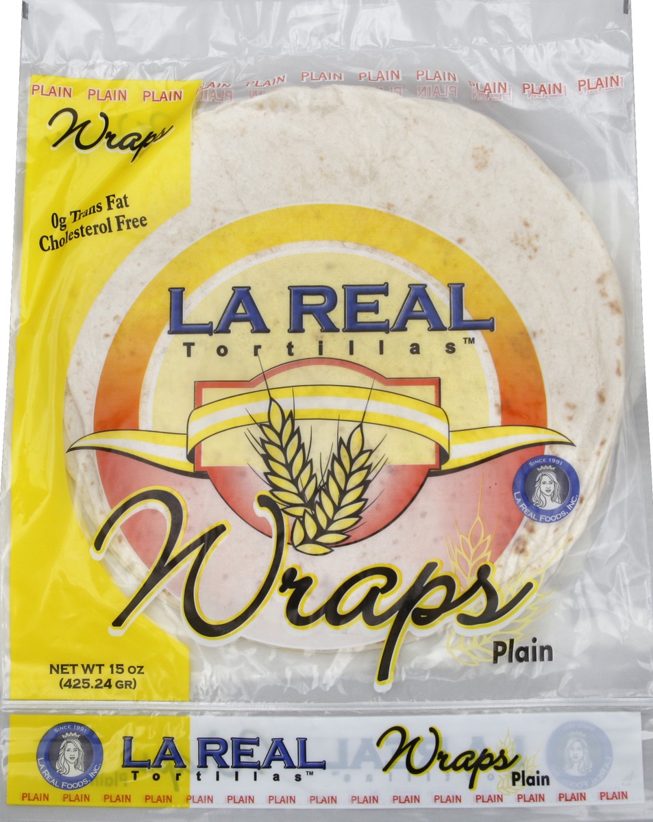 slide 1 of 5, La Real Wraps Original, 15 oz