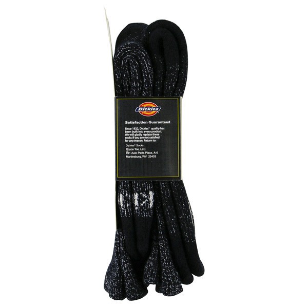 slide 8 of 13, Dickies Steel Toe Black Crew Socks, Size 6-12, 2 pair