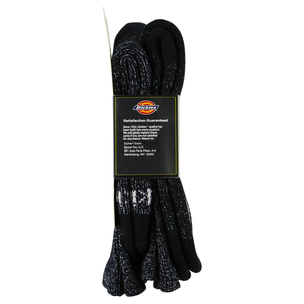 slide 13 of 13, Dickies Steel Toe Black Crew Socks, Size 6-12, 2 pair