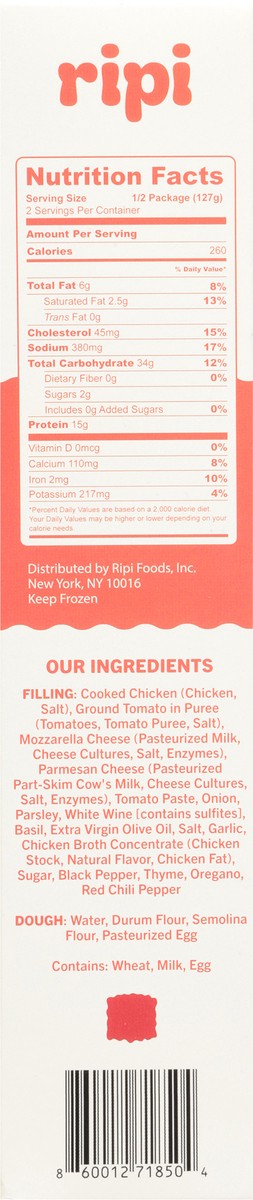 slide 4 of 15, Ripi Chicken Parmesan Ravioli 9 oz, 9 oz
