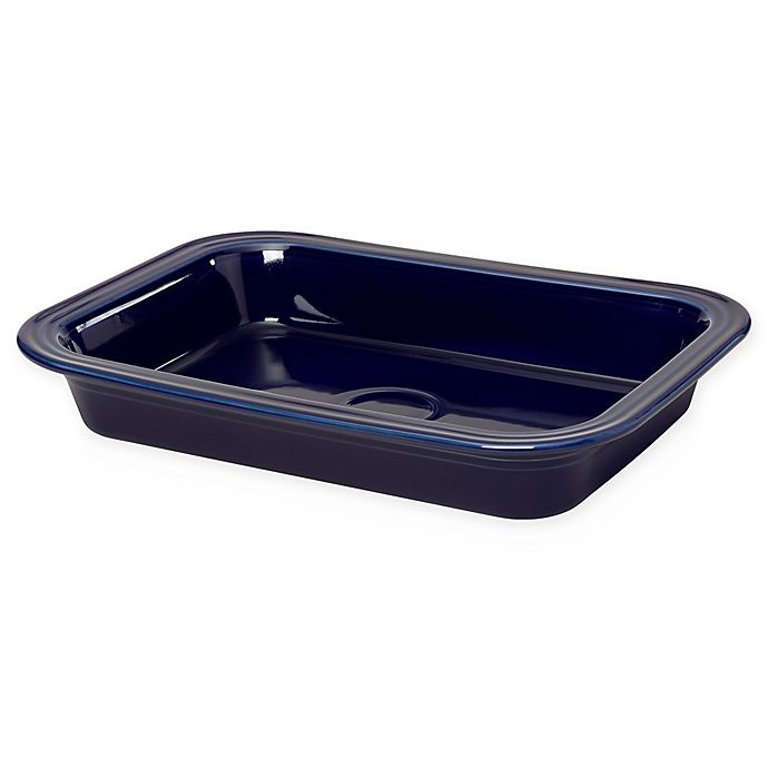 slide 1 of 3, Fiesta Rectangular Baker - Cobalt Blue, 9 in x 13 in