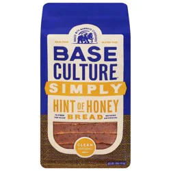 Base Culture Simply Hint of Honey Bread 15 oz