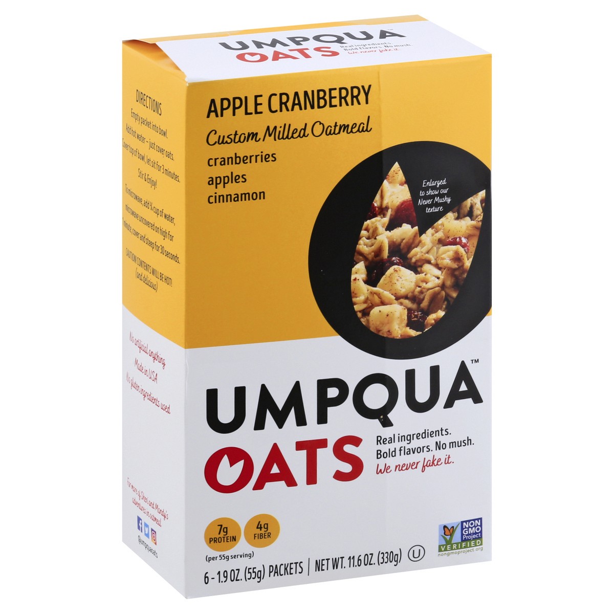 slide 7 of 13, Umpqua Apple Cranberry Oats 6 ea, 6 ct