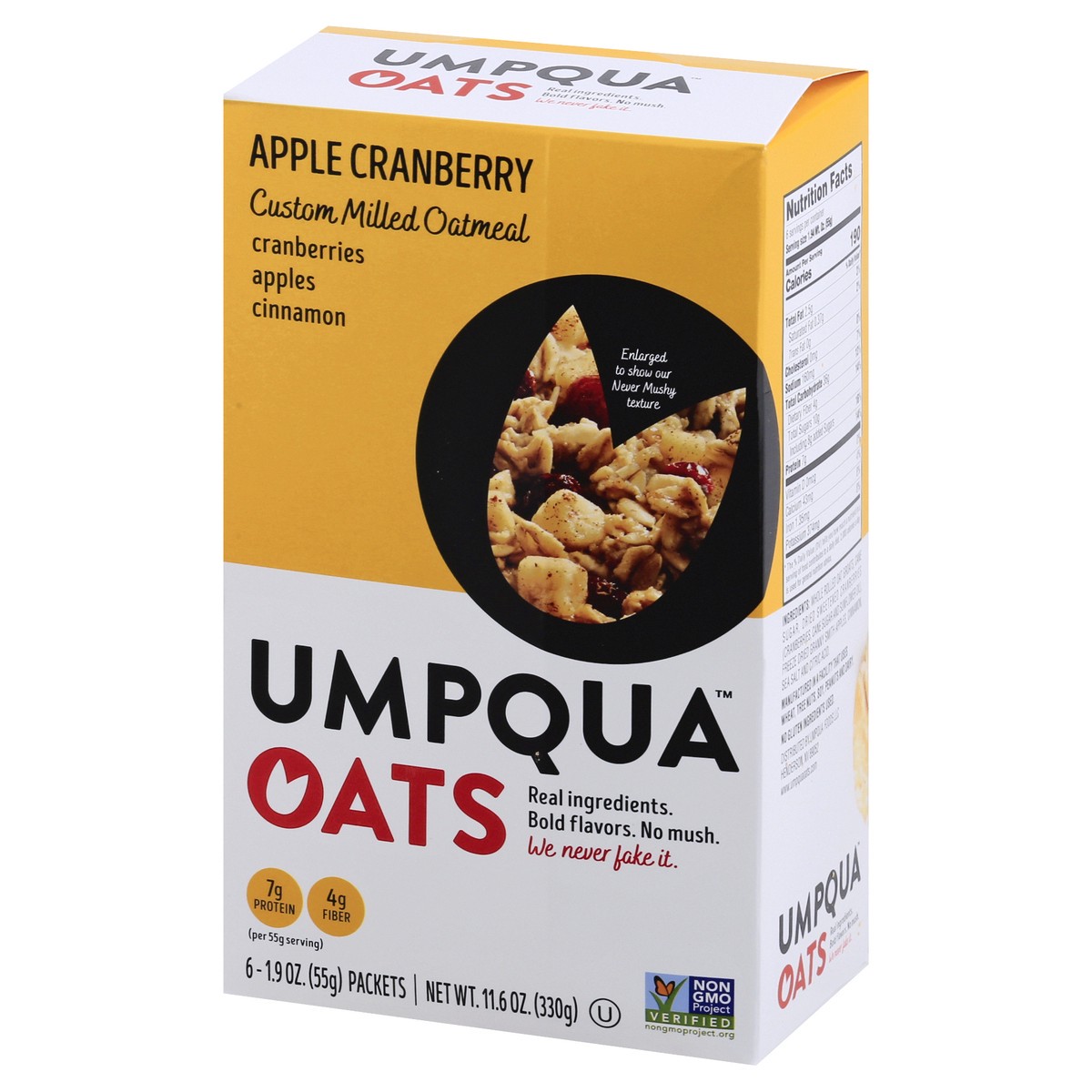 slide 8 of 13, Umpqua Apple Cranberry Oats 6 ea, 6 ct