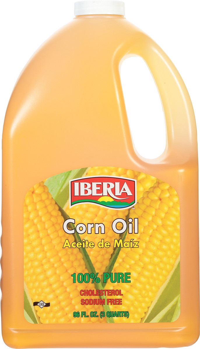 slide 13 of 13, Iberia 100% Pure Corn Oil 96 fl oz, 96 fl oz