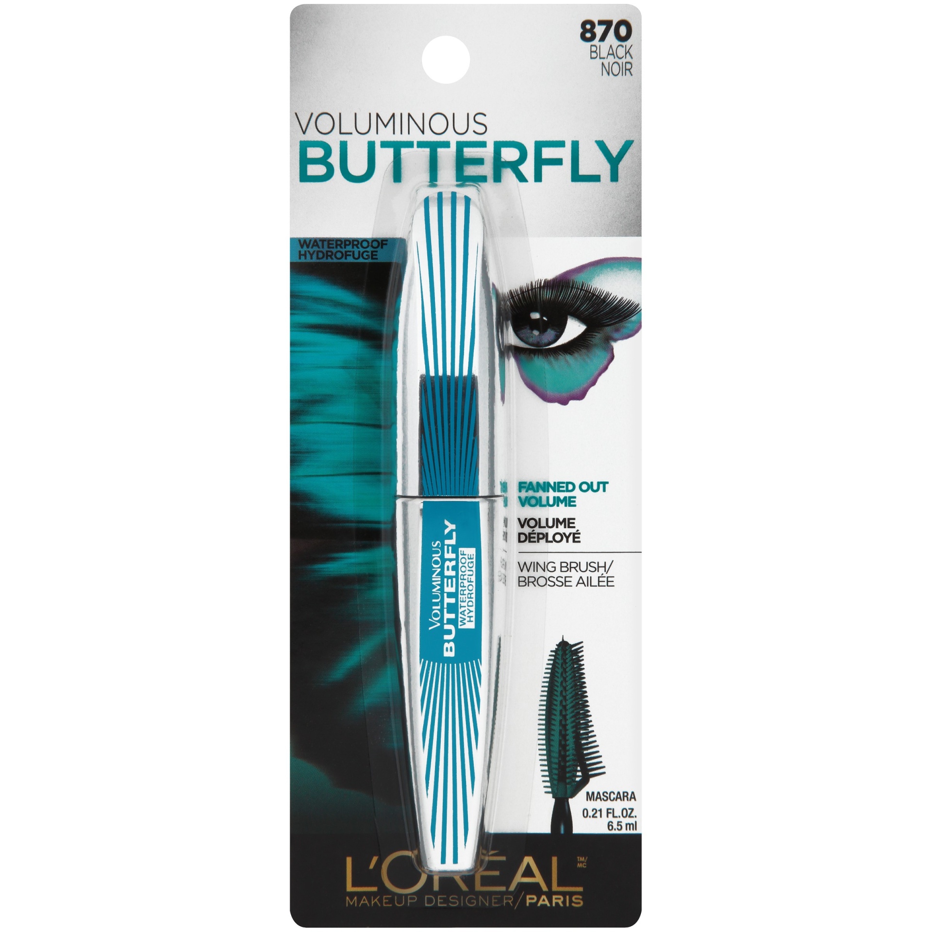 slide 1 of 6, L'Oréal L'Oreal Paris Voluminous Butterfly Waterproof - 870 Black - 0.21 fl oz, 0.21 fl oz