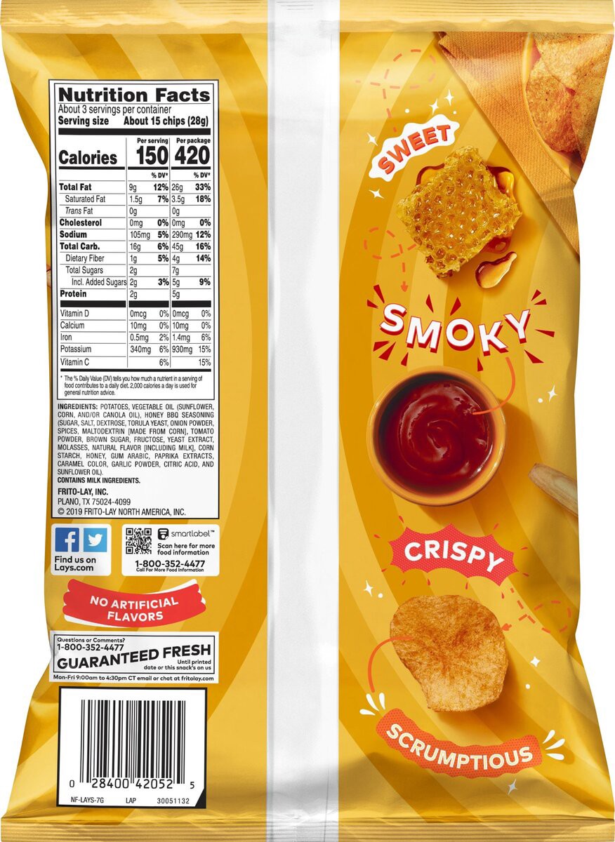 slide 3 of 6, Lay's Potato Chips, 2.75 oz