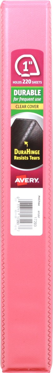 slide 8 of 9, Avery 1 Inch Clear Cover Binders 1 ea, 1 ct