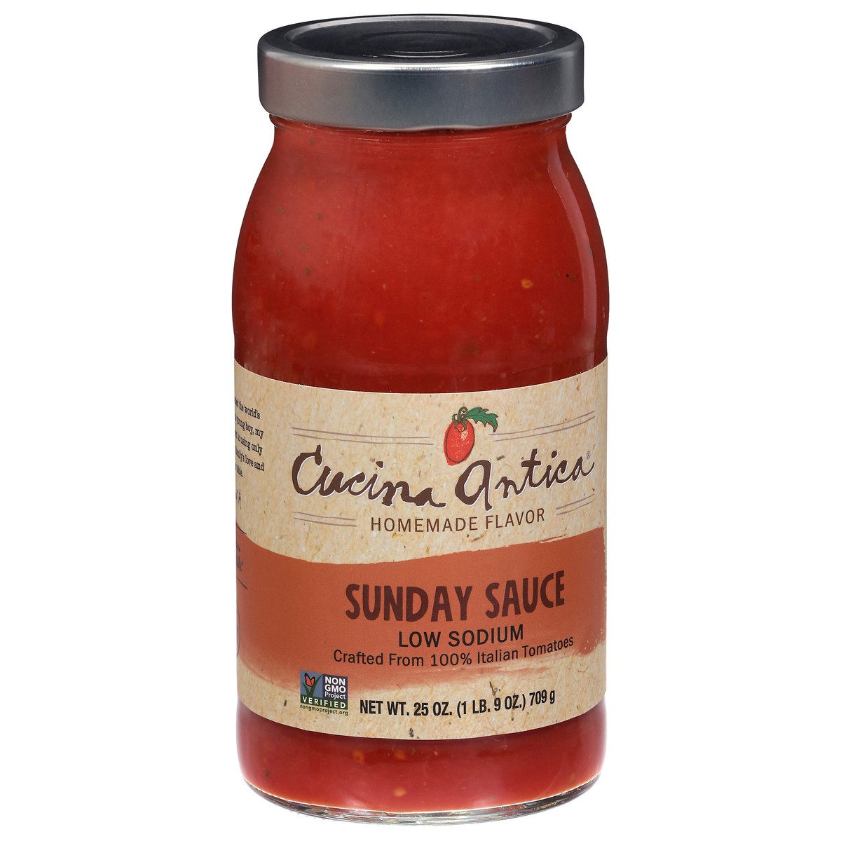 slide 2 of 4, Cucina Antica Low Sodium Sunday Sauce Pasta Sauce 25 oz, 25 oz