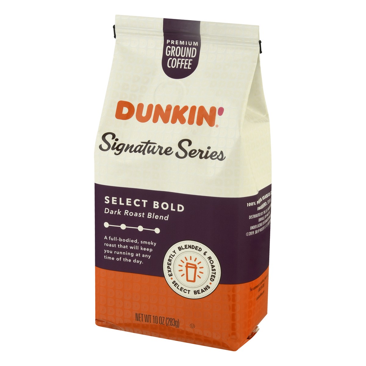 slide 2 of 11, Dunkin' Donuts Dark Roast Ground Coffee, 10 oz