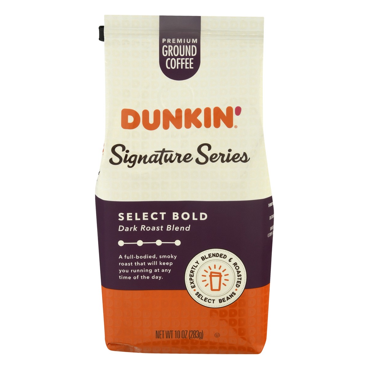 slide 1 of 11, Dunkin' Donuts Dark Roast Ground Coffee, 10 oz