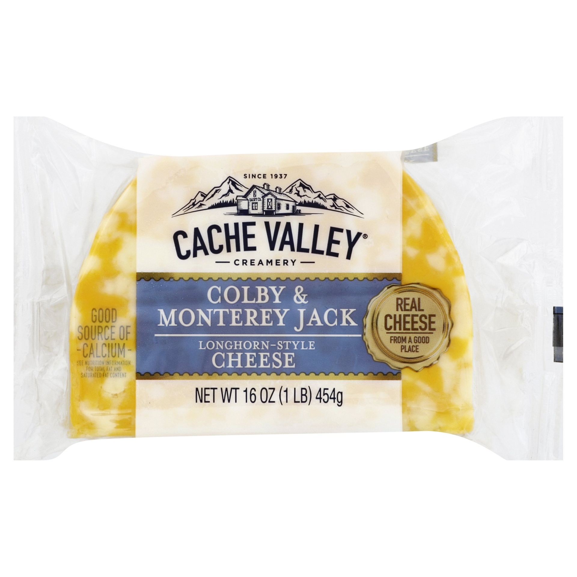 slide 1 of 1, Cache Valley Colby & Monterey Jack Cheese, 16 oz