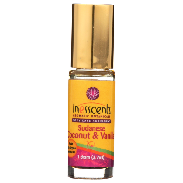 slide 1 of 1, Inesscents Aromatic Botanicals Body Care Solutions Sudanese Coconut & Vanilla Perfume Oil, 3.75 ml