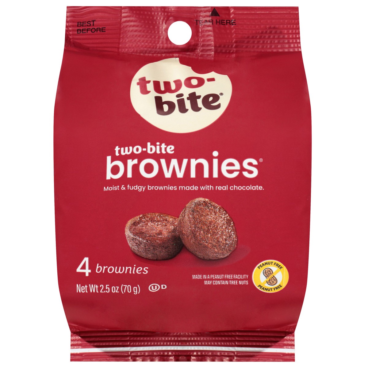 slide 1 of 14, two-bite Homestyle Two Bite Brownies, 2.46 oz