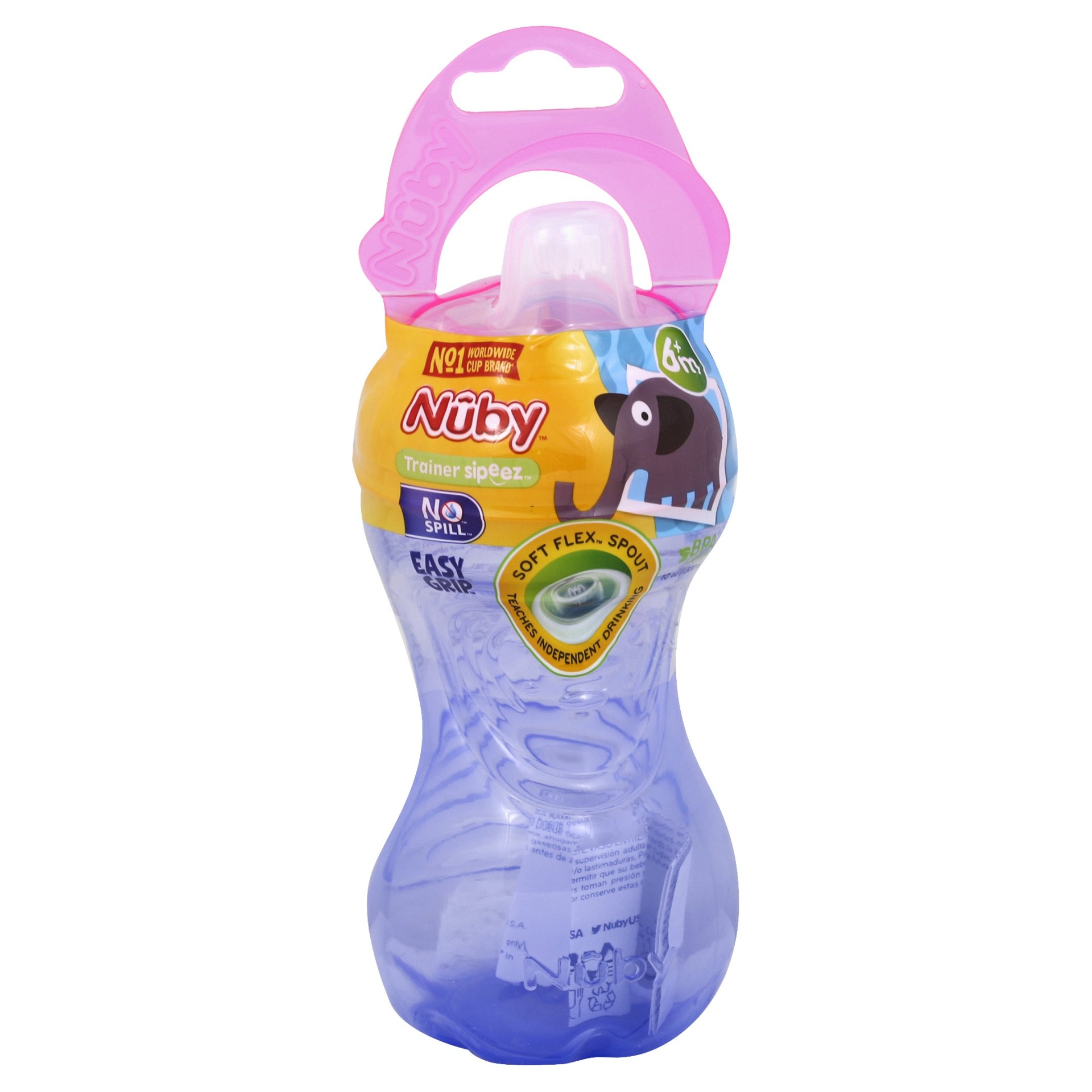 slide 1 of 2, Nuby Gripper Cup, 10 oz