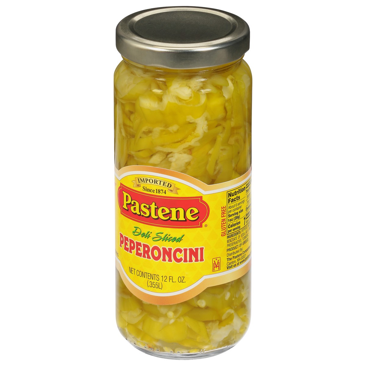 slide 8 of 11, Pastene Deli Sliced Peperoncini Pickles 12 fl oz, 12 fl oz