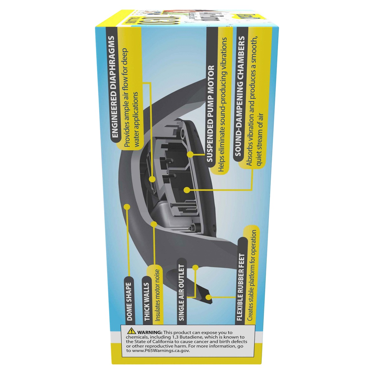 slide 4 of 13, Tetra Whisper Air Pump, For Aquariums, Quiet, Powerful Airflow, 0.84 lb