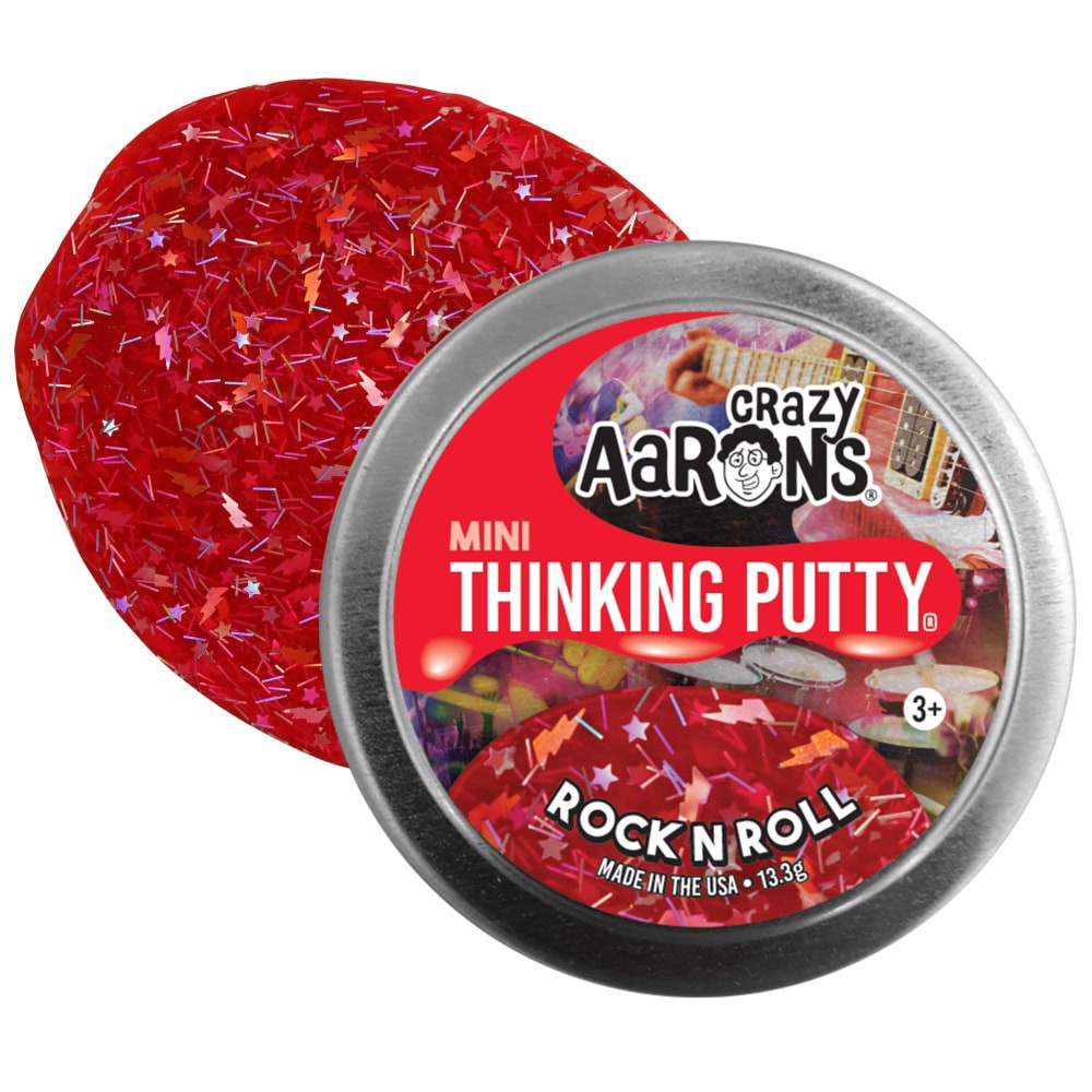 slide 2 of 3, Crazy Aarron's Mini Thinking Putty Rock N Roll, 0.46 oz