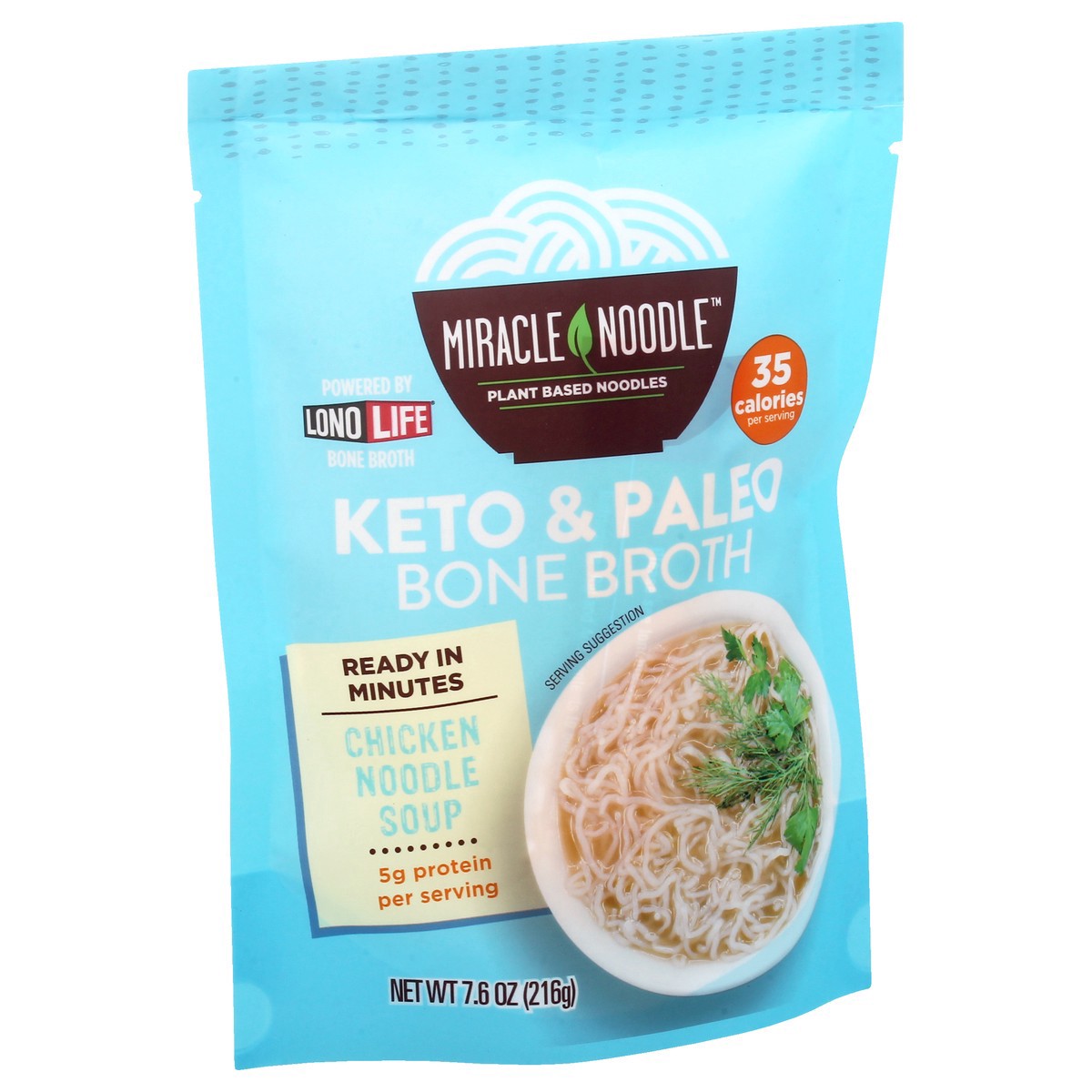 slide 7 of 9, Miracle Noodle Bone Broth Chicken Noodle Soup 7.6 oz,