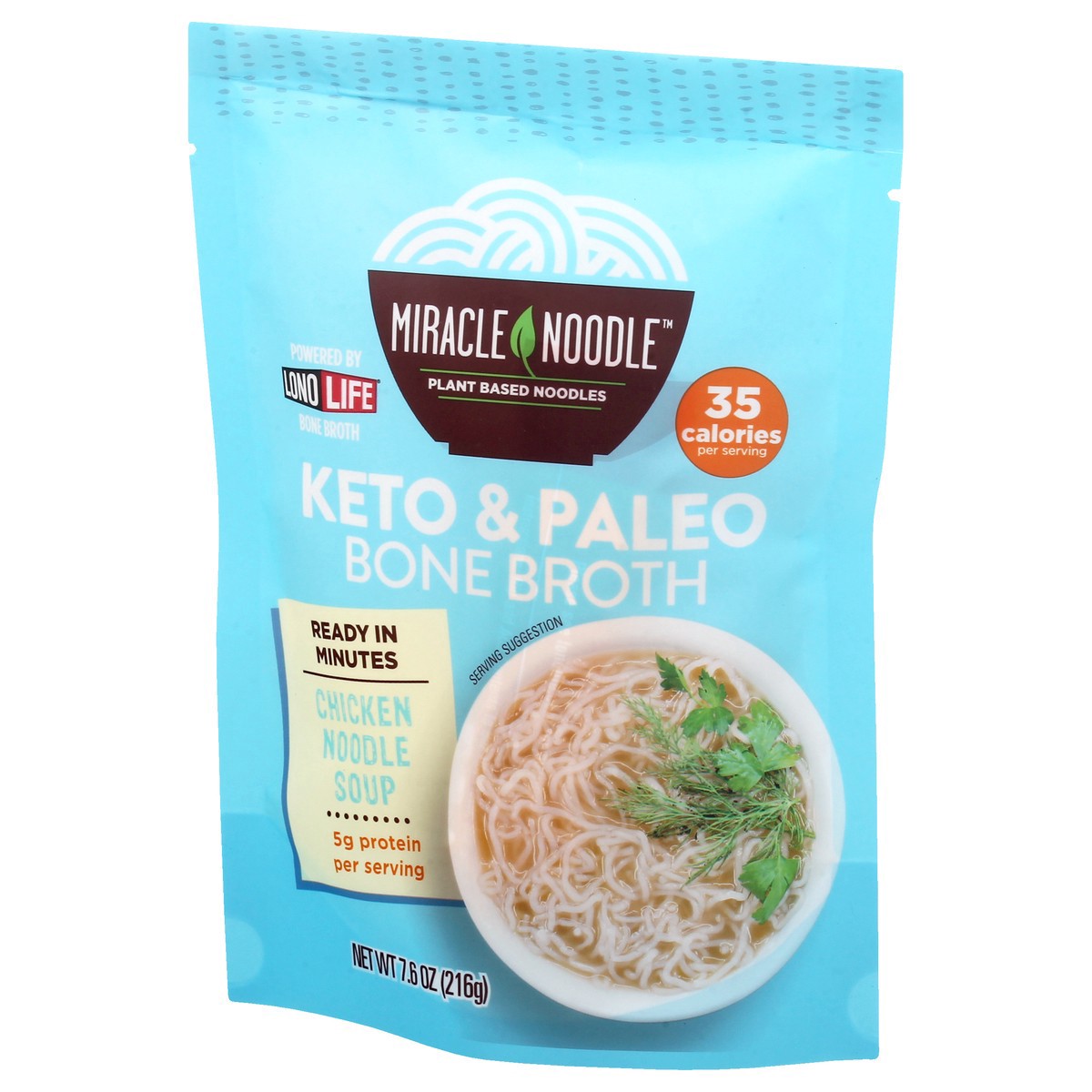 slide 8 of 9, Miracle Noodle Bone Broth Chicken Noodle Soup 7.6 oz,