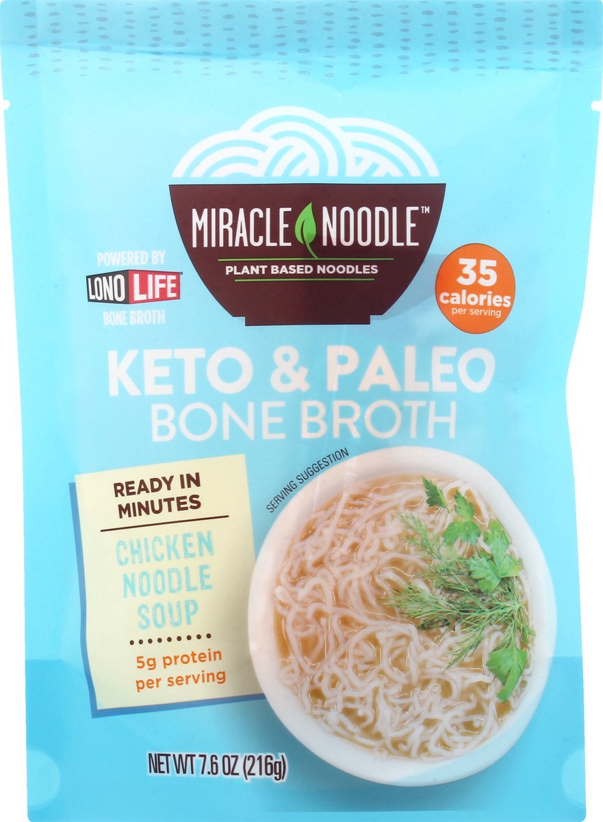 slide 5 of 9, Miracle Noodle Bone Broth Chicken Noodle Soup 7.6 oz,