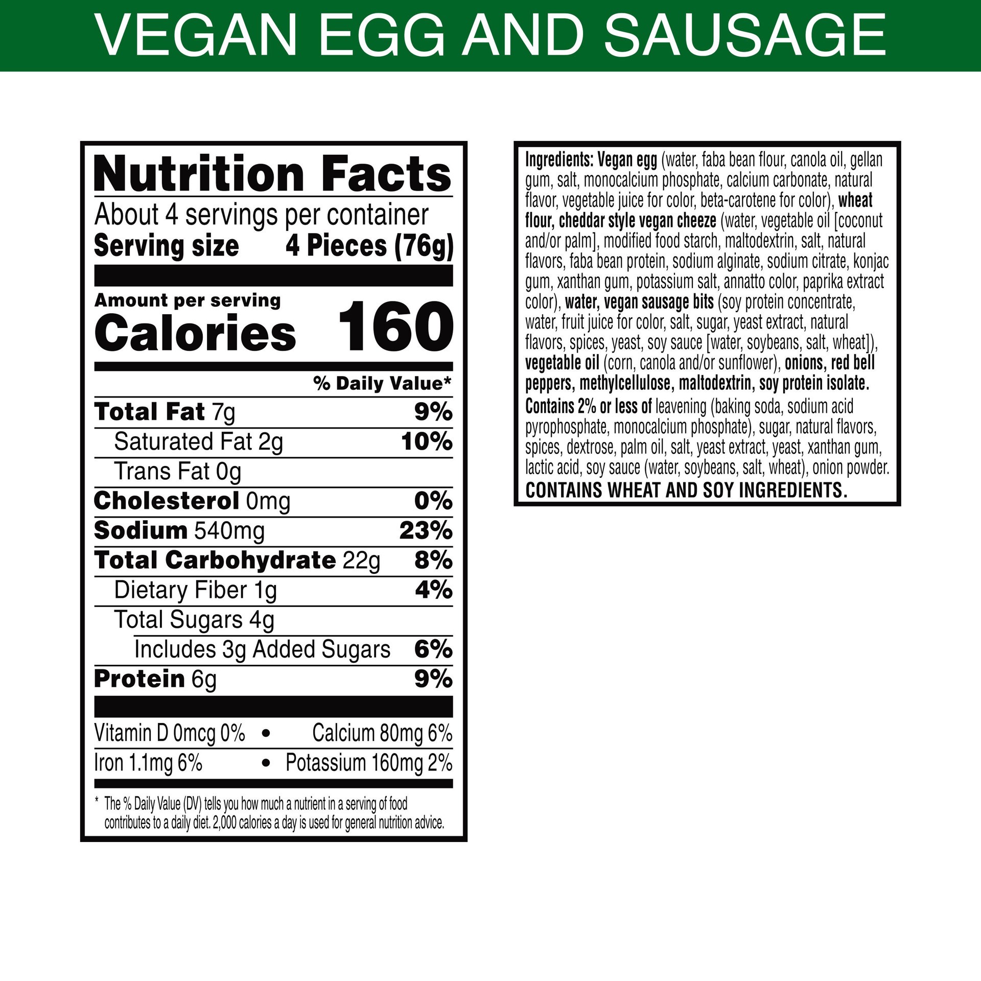 slide 4 of 5, MorningStar Farms Veggie Breakfast Bites with Vegan Egg and Sauage, Vegan Meat, 11.4oz, 11.4 oz