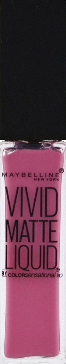 slide 3 of 3, Maybelline Color Sensational Vivid Matte Liquid Lipcolor 12 Twisted Tulip, 0.26 fl oz