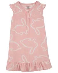 Carter's Carters Bunny Nightgown Pink 2-3