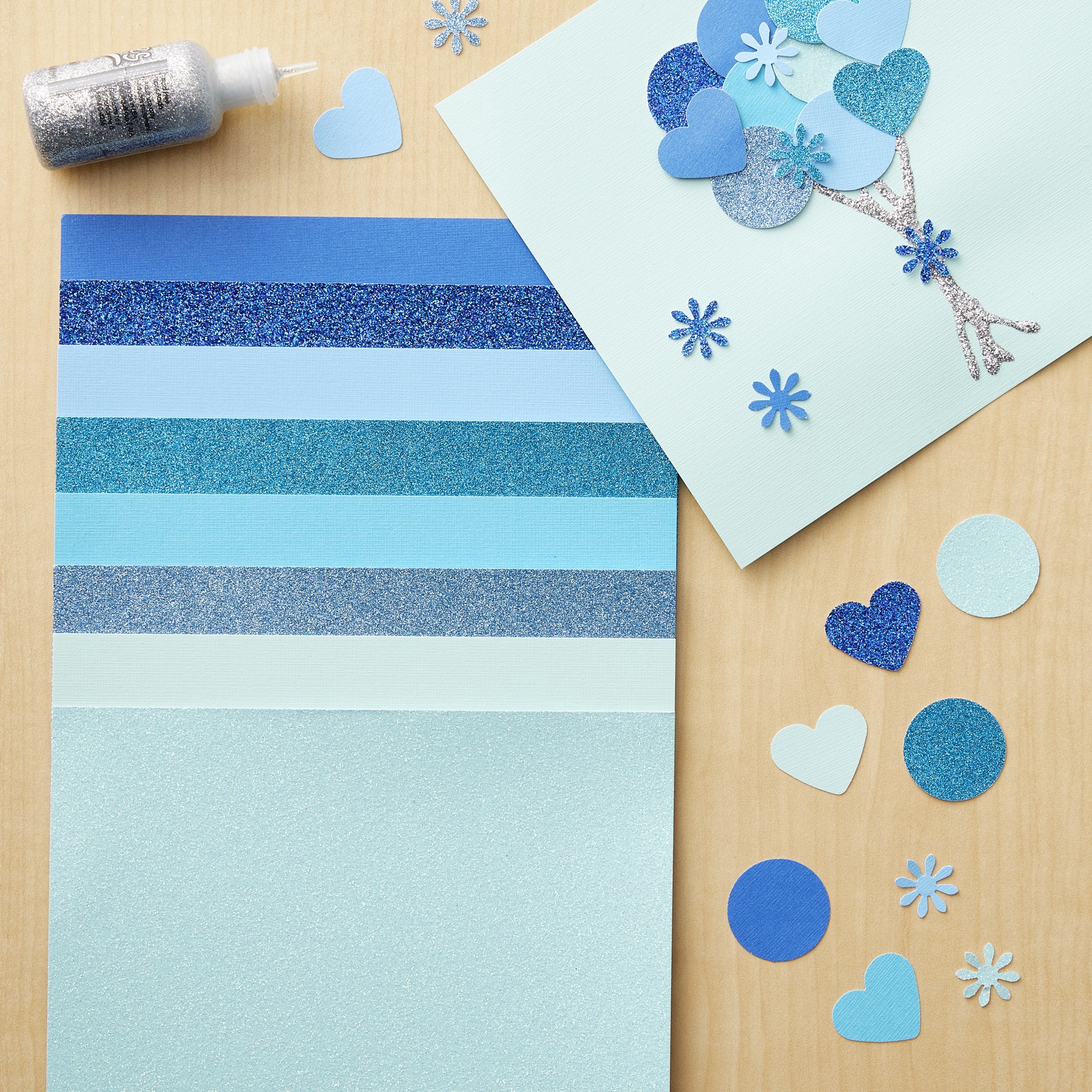 slide 2 of 3, Blue Paper Pad By Recollections, 6" X 6", 6 in x 6 in