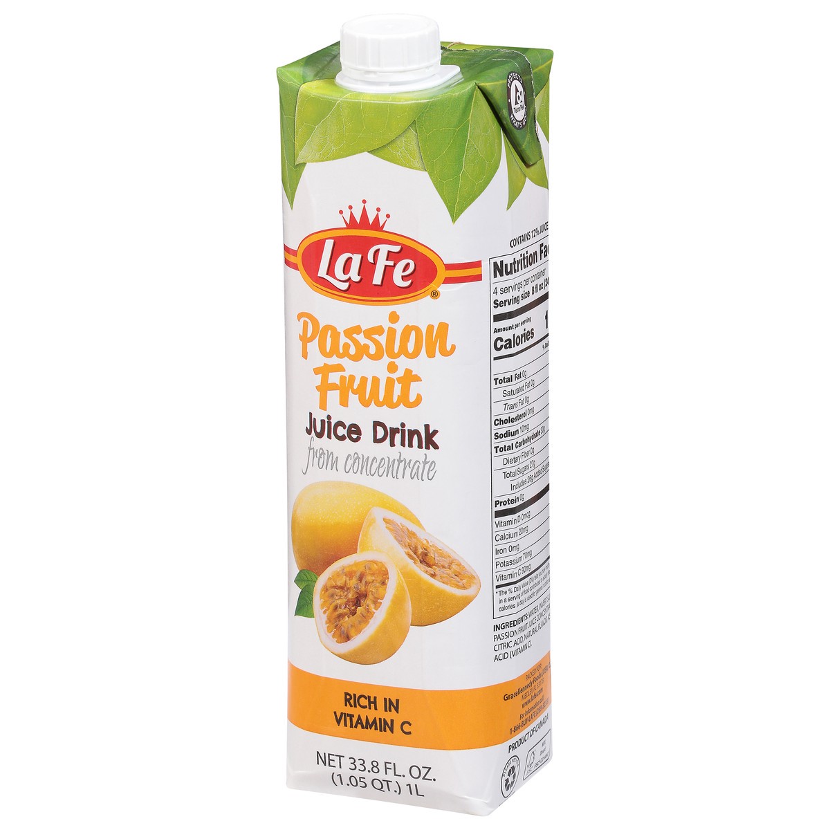 slide 3 of 13, La Fe Passion Fruit Juice Drink from Concentrate - 33.8 fl oz, 33.8 fl oz