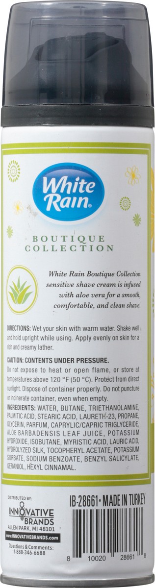 slide 9 of 9, White Rain Sensitive Shave Cream with Aloe Vera 7 oz, 7 oz
